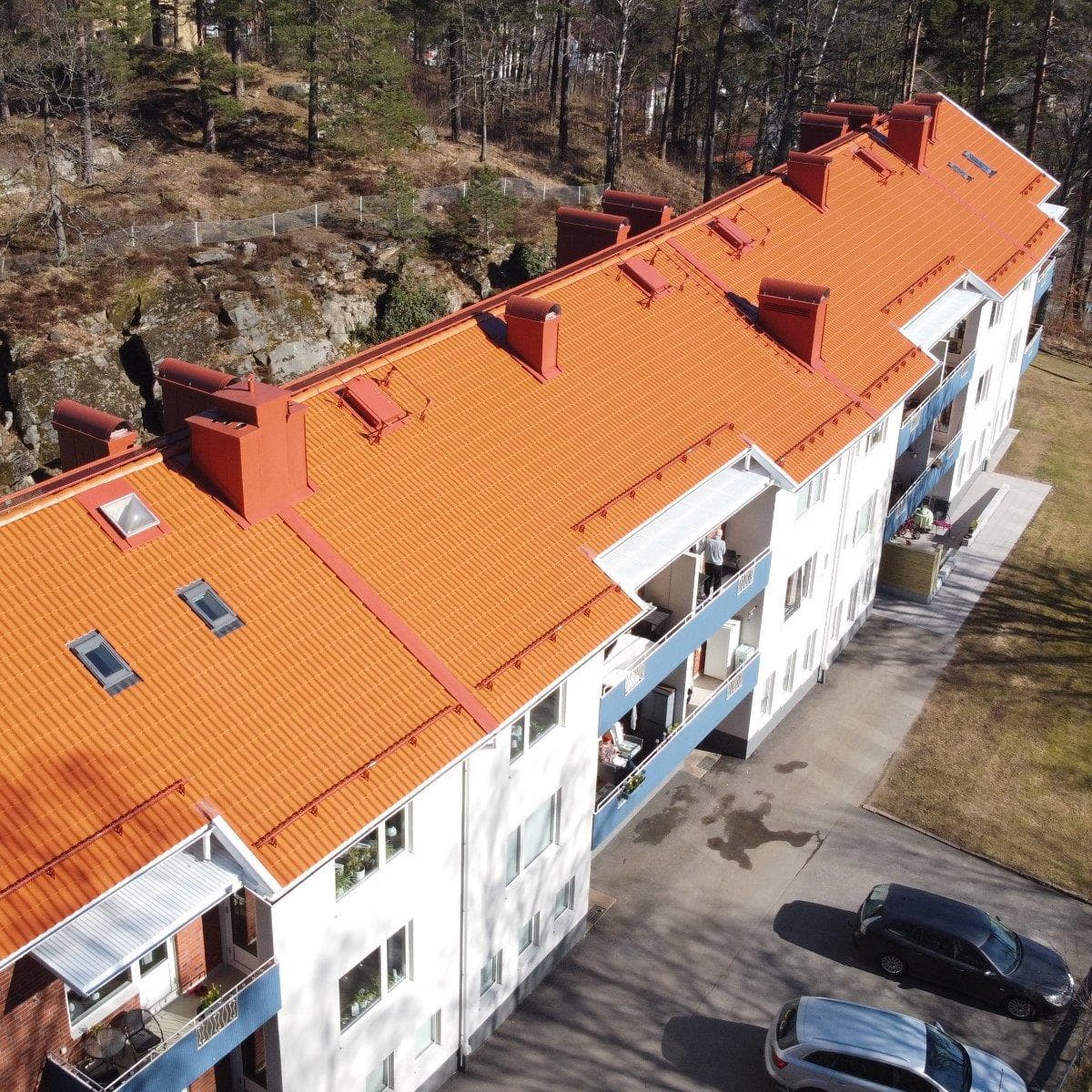 Takomläggning brf i Borås