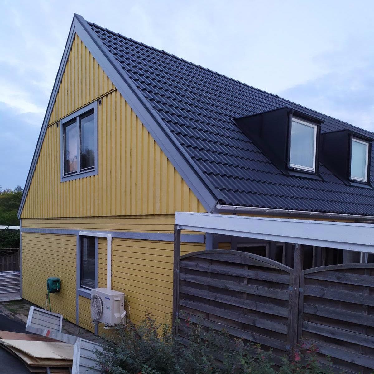 Takomläggning radhus i Landvetter