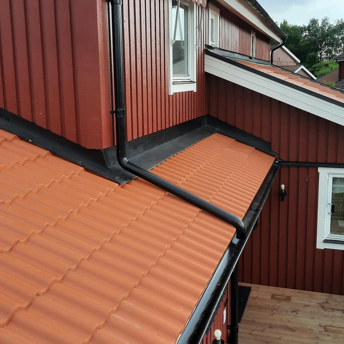 Takomläggning radhus i Göteborg