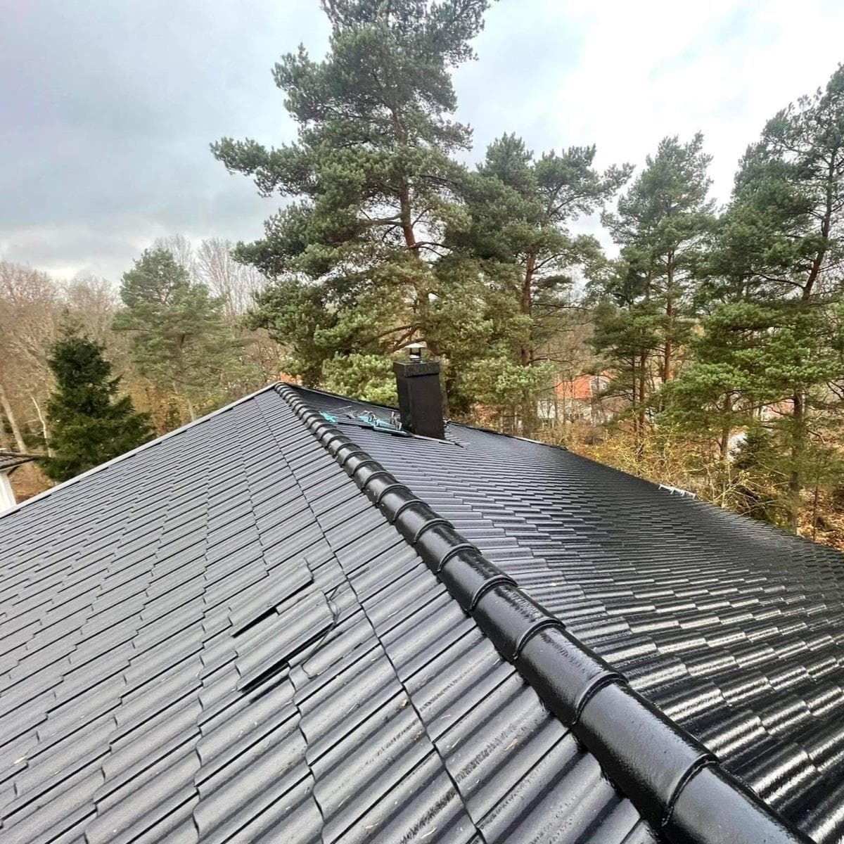 Takomläggning på villa i Alingsås